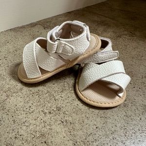 White soft sole baby Sandals